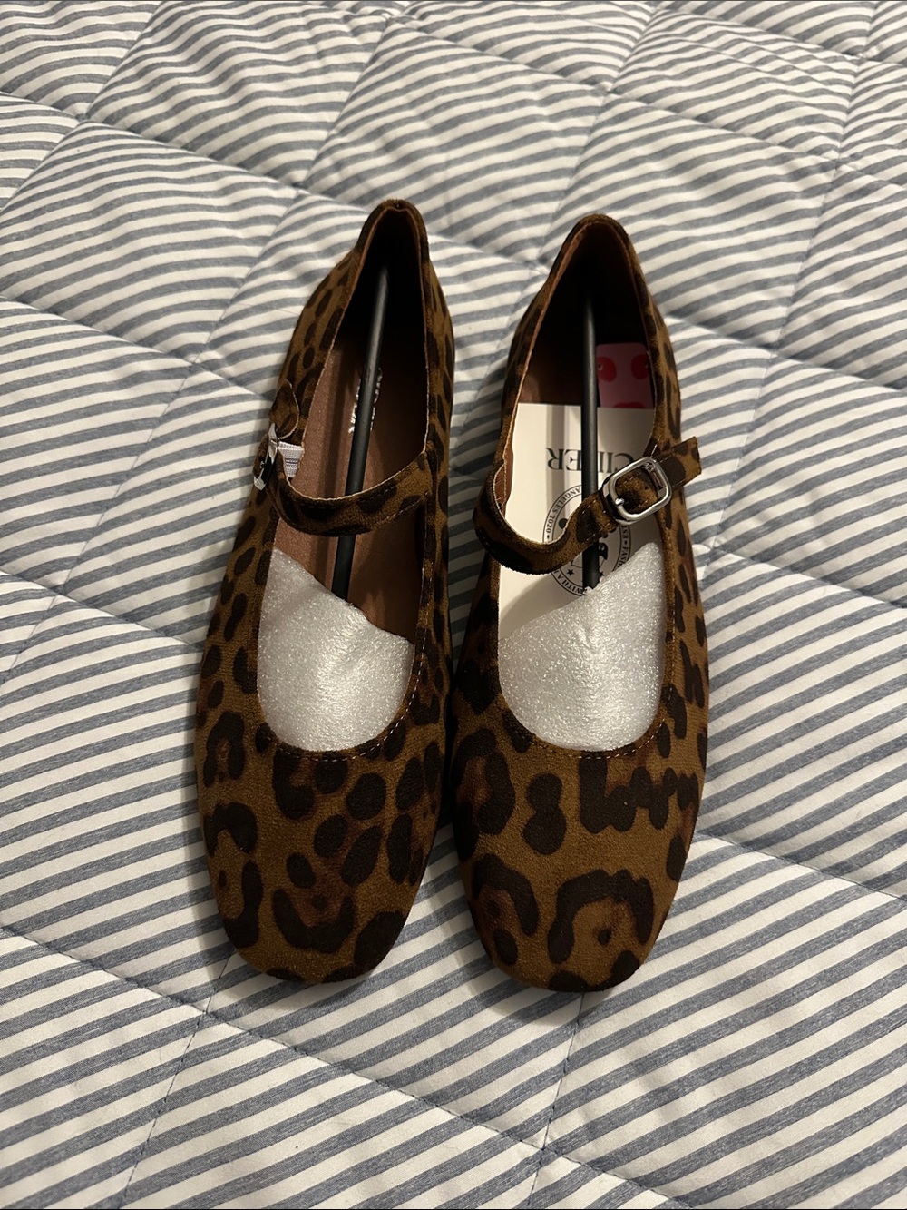 Cider Leopard Print Mary Jane Flats in Brown - Picture 2 of 4
